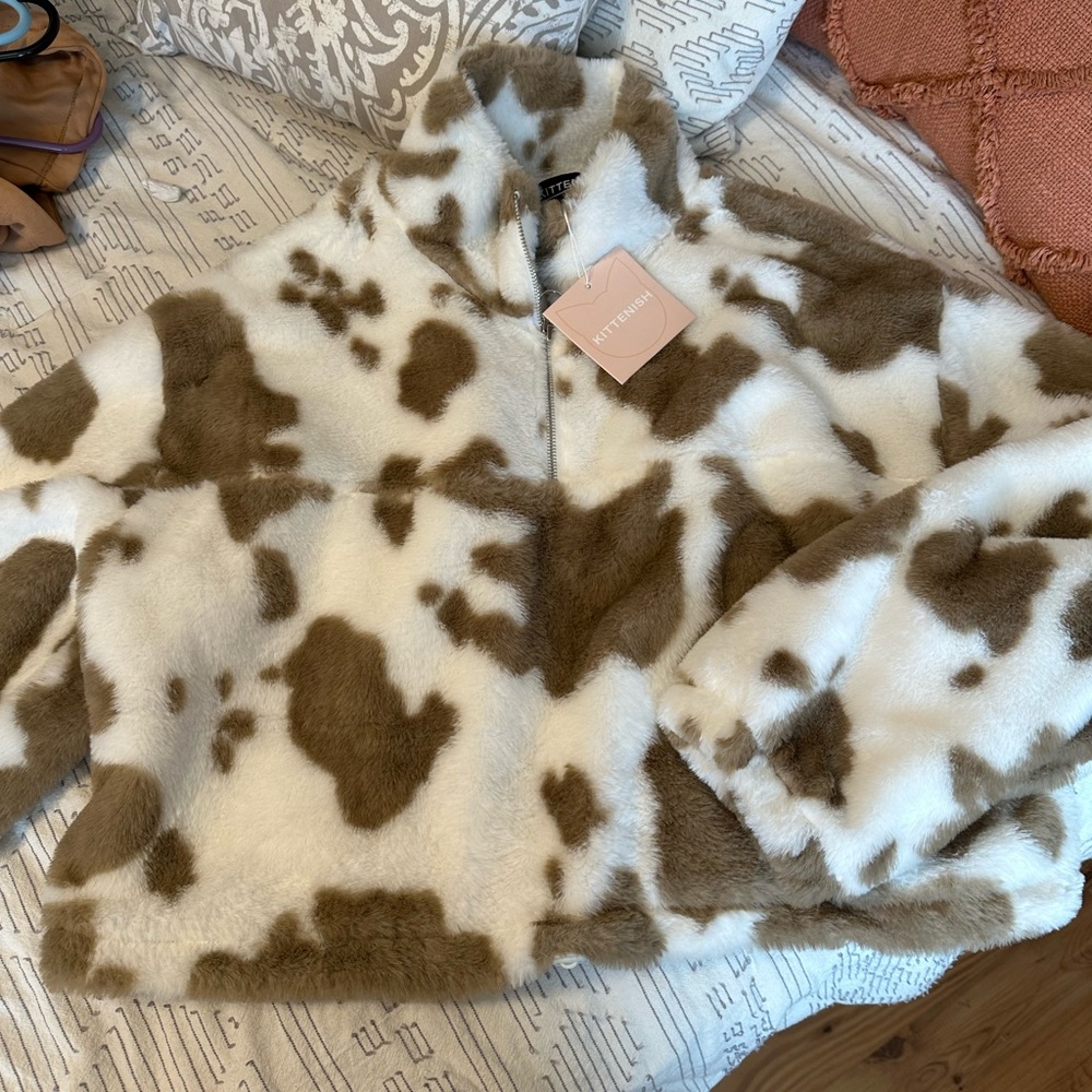 Cow Print Pullover